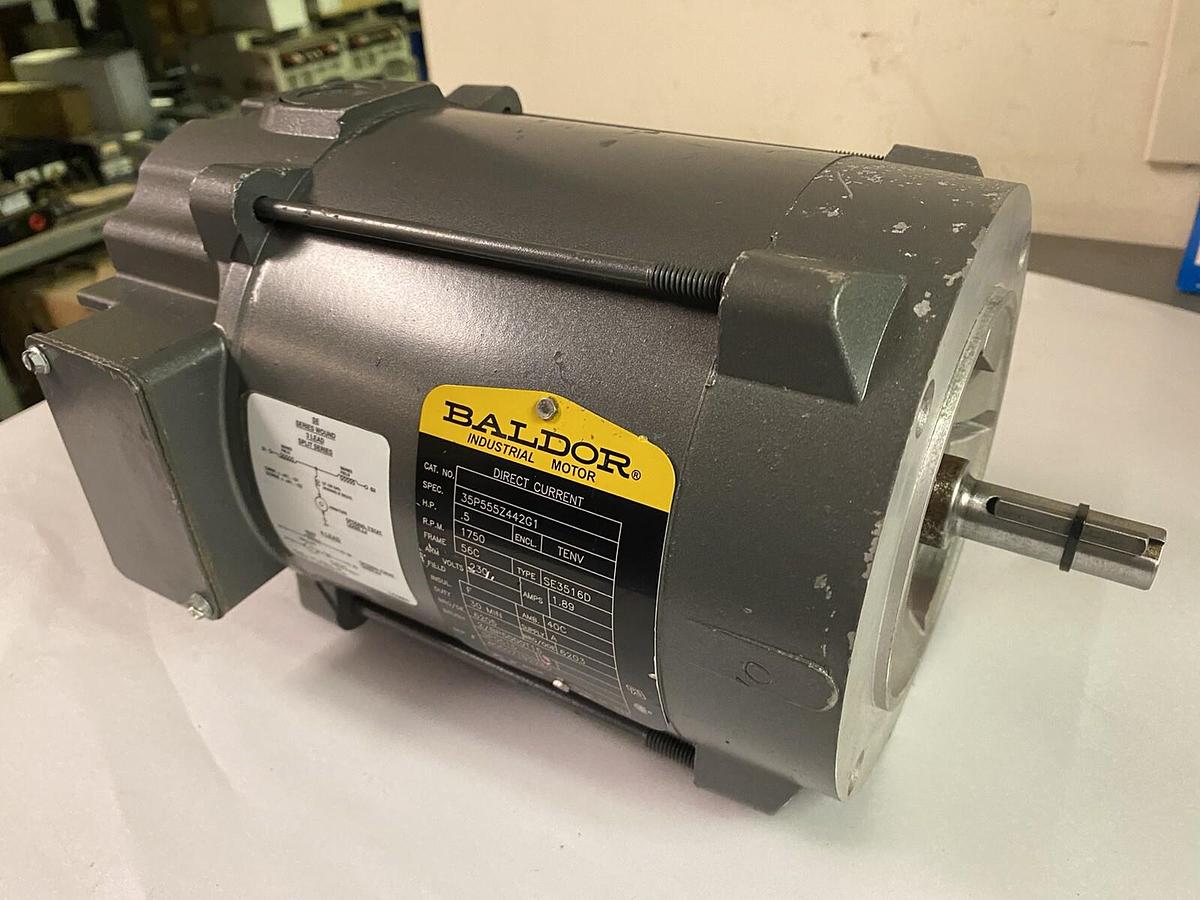 BALDOR,35P555Z442G1 1/2HP,DC MOTOR 1750RPM 56C 230VDC