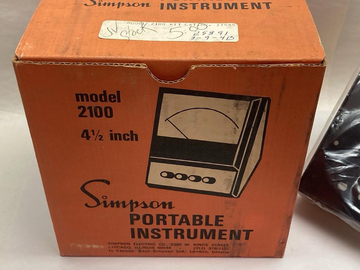 Simpson Portable Instrument,Model 2100 4 1/2",Electric Module
