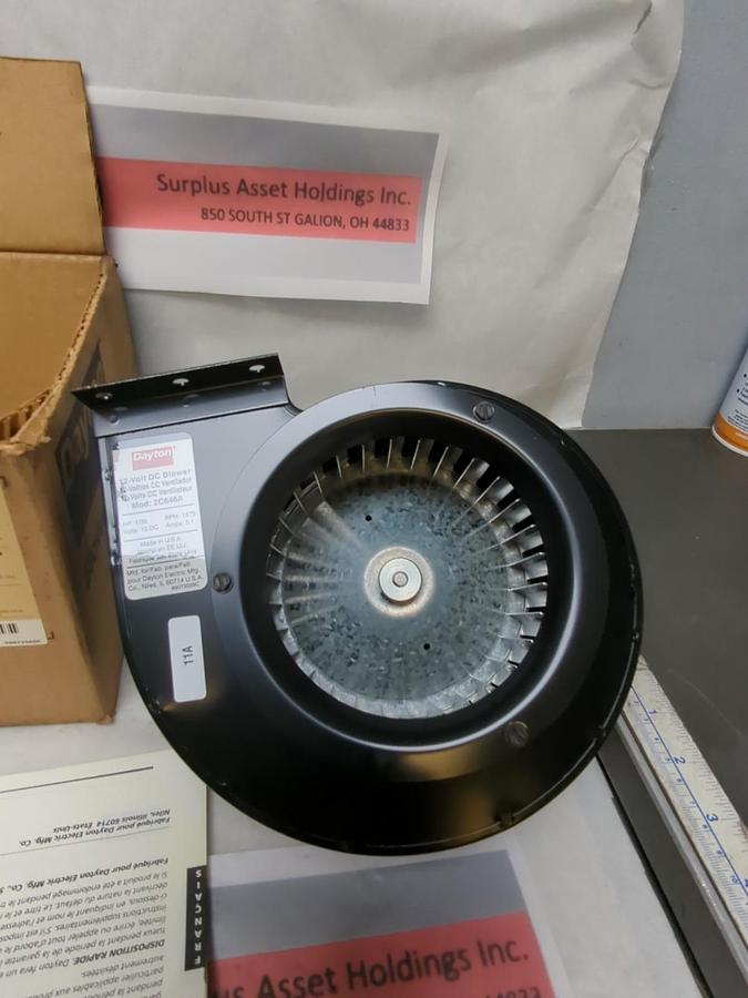 DAYTON,2C646A,SHADED POLE BLOWER 12VDC 1/35HP NOS