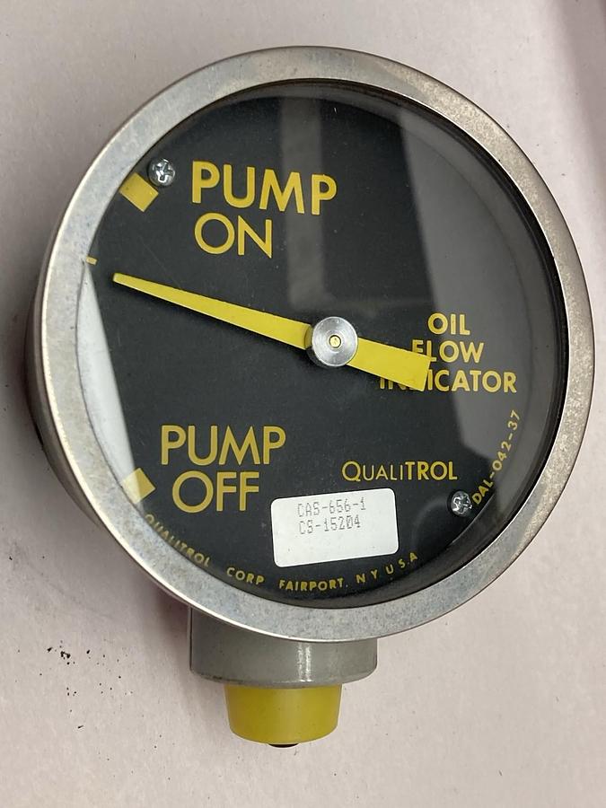 Used Qualitrol,CAS-656-1,Oil Flow Indicator Gauge DAL-042-37
