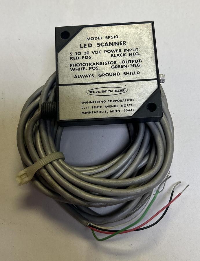 Used BANNER,SP510,LED SCANNER