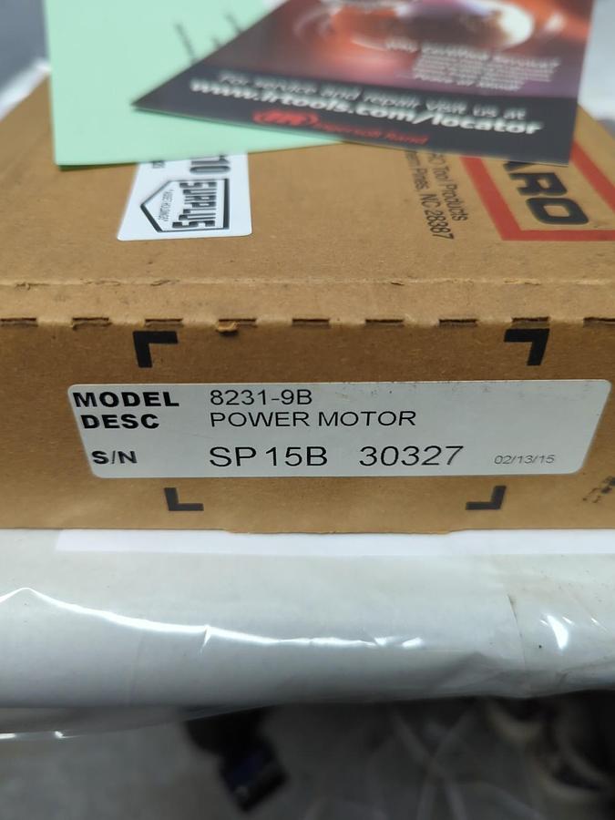 ARO TOOL PRODUCTS,8231-9B,PNEUMATIC POWER MOTOR-AIR 475 RPM NOS