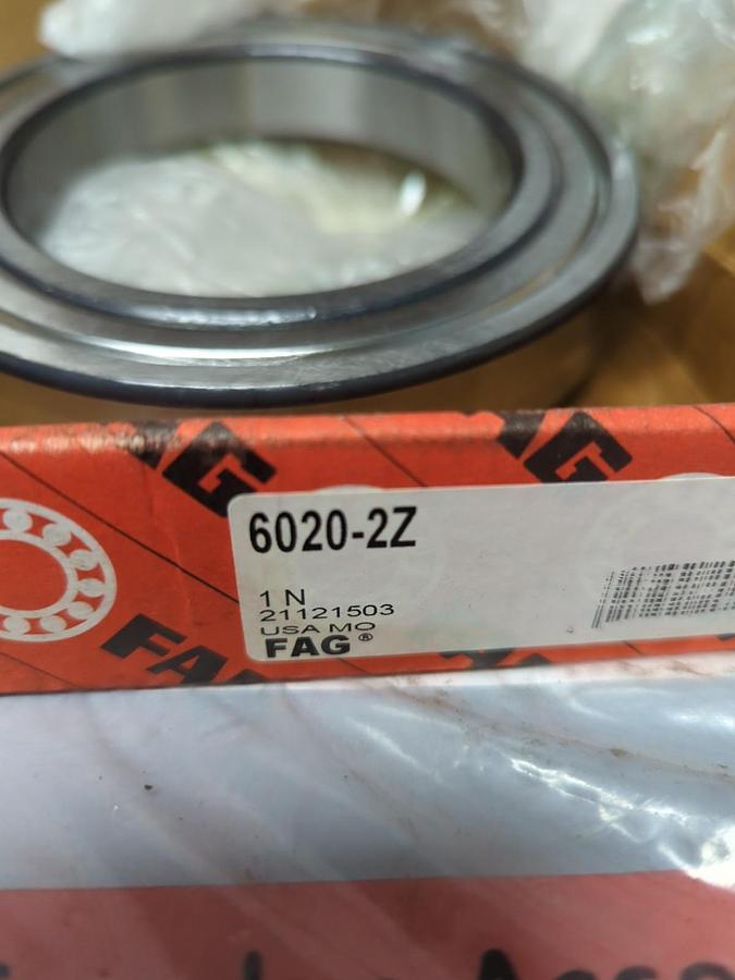 FAG,6020-2Z,DEEP GROOVE BALL BEARING NOS
