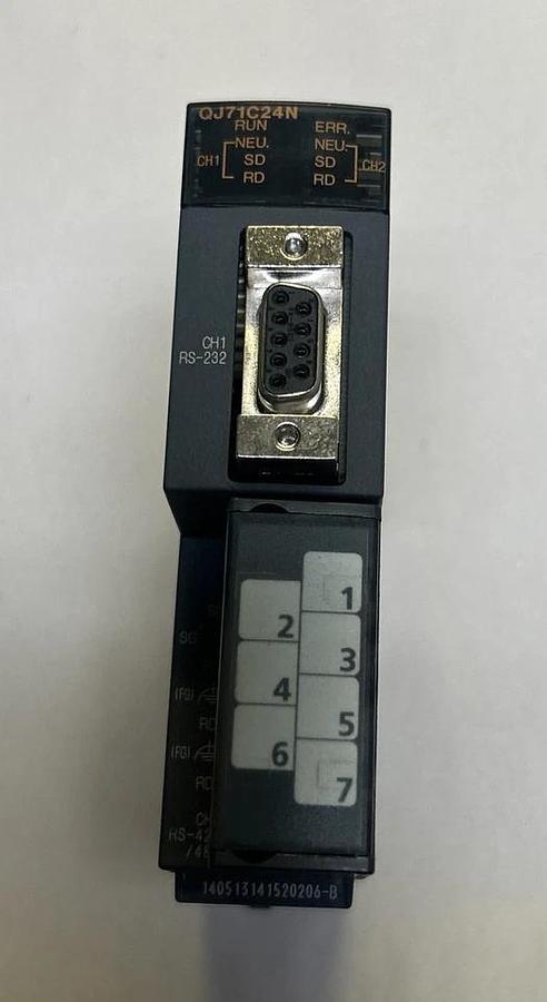 Used MITSUBISHI,QJ71C24N,COMMUNICATION MODULE