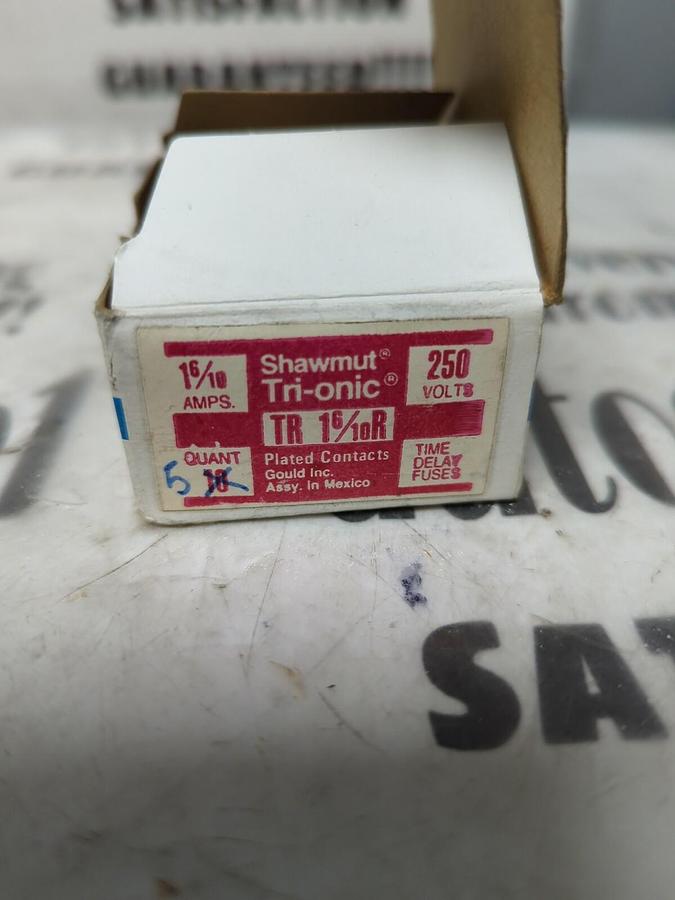 GOULD SHAWMUT,TR1-6/10R,TRI-ONIC FUSE BOX OF 5 NOS