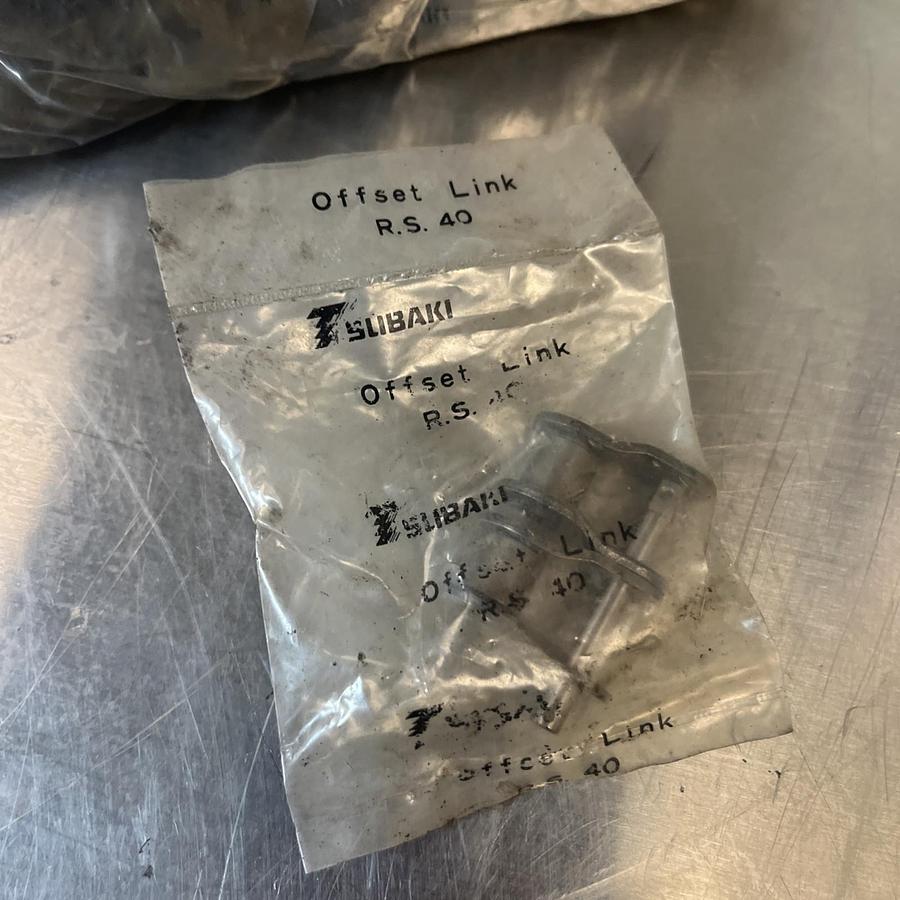 TSUBAKI,RS-40 OFFSET LINK LOT OF 37