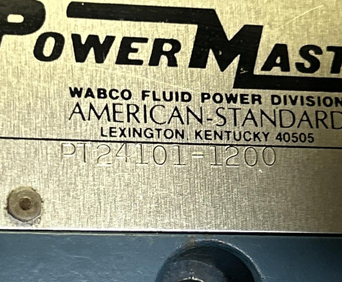 Used WACO,PT24101-1200,POWER MASTER FOOT PEDAL