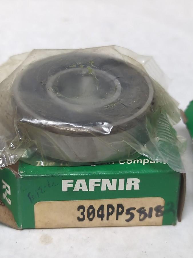 FAFNIR,304PP,RUBBER SEALED BALL BEARING LOT OF 2 NOS