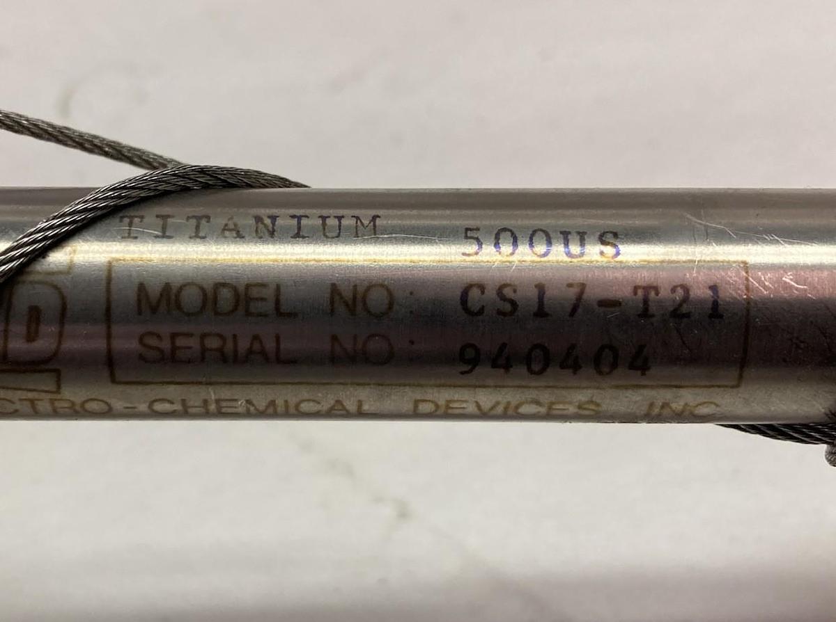 Used ECD,CS17-T21,Conductivity Pole w/Apollo 2000 WOG 500US