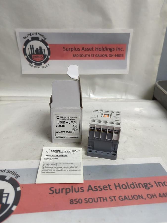 CERUS/ORION,CMC-6M/4,MINI CONTACTOR/RELAY AC480V 50/60HZ NOS