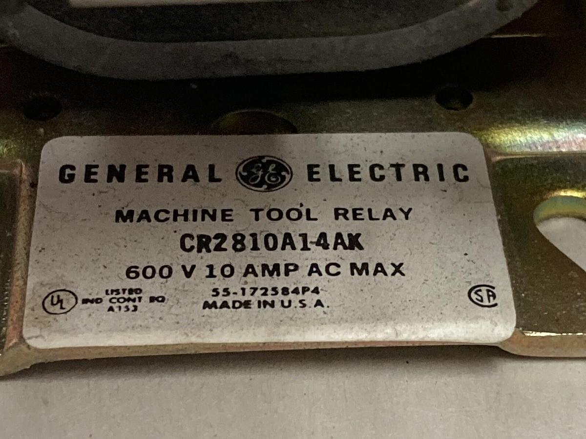 Used General Electric,CR2810A14AK,Machine Relay