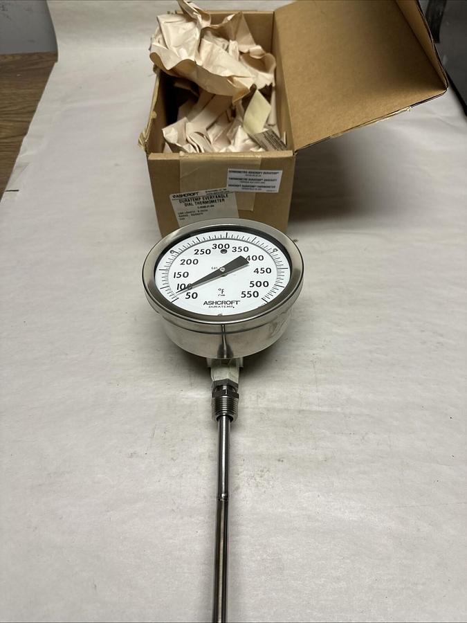 Ashcroft,C-600B-01-AN,Duratemp Everyangle Dial Thermometer NEW
