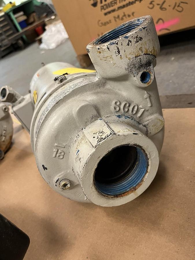 Used SCOT,18,CENTRIFUGAL PUMP 2.5"X2" 3HP 3450RPM 3PH