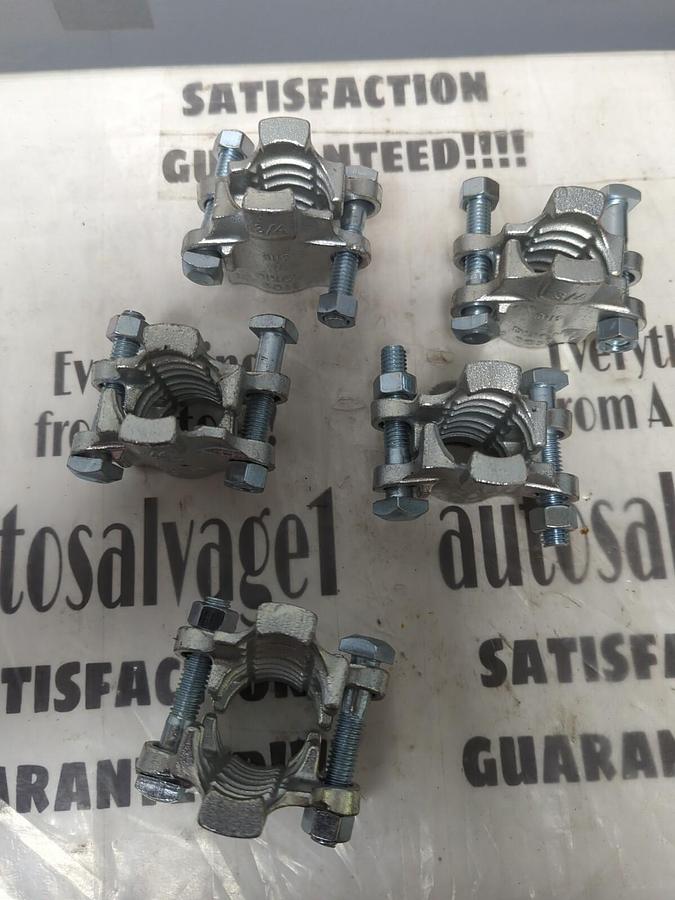DIXON BOSS,BU9,HOSE CLAMPS 3/4 INCH  2-BOLT TYPE LOT OF 5 NOS
