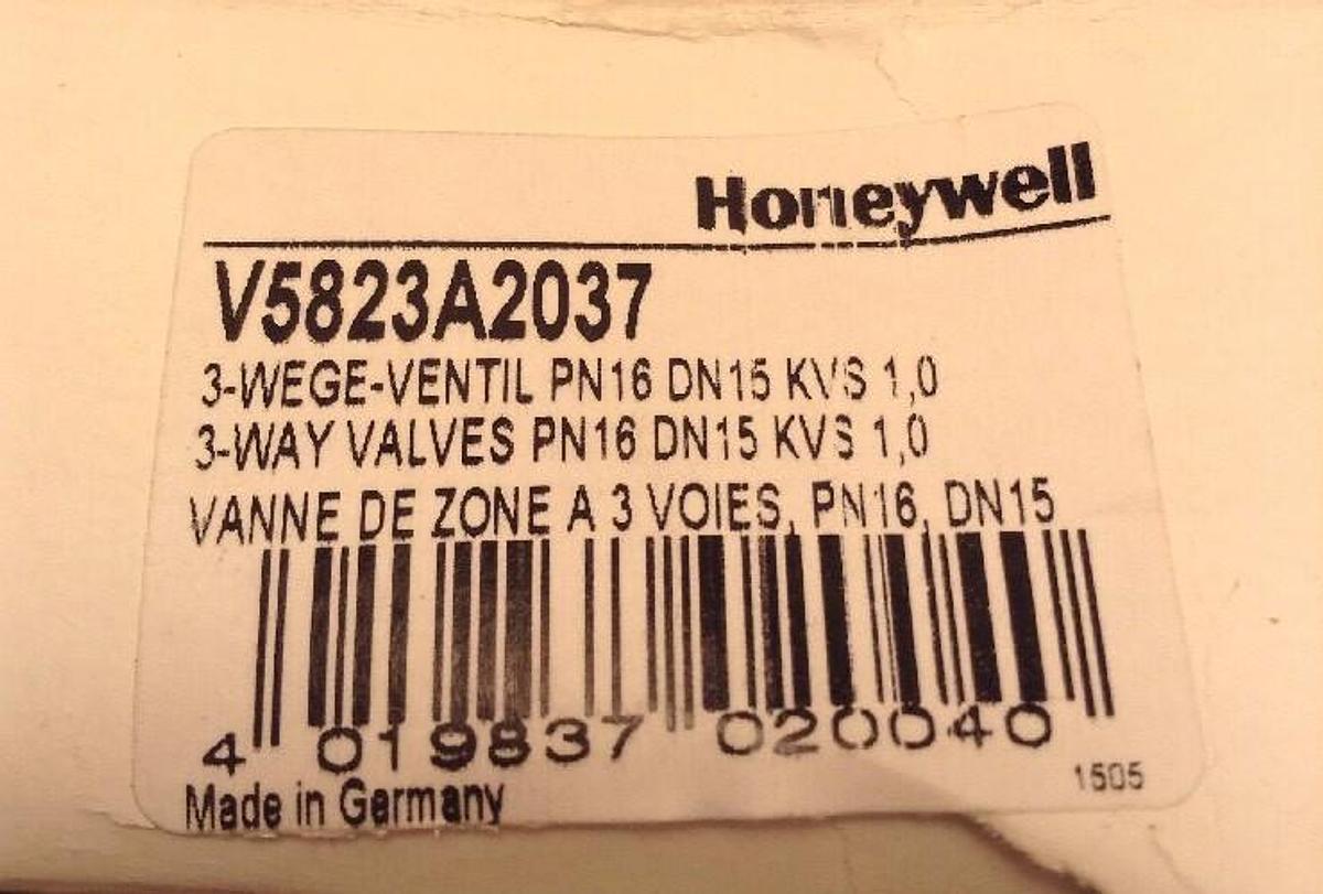 Honeywell,V5823A2037,3-Way Valve PN16 DN15 KVS 1.0