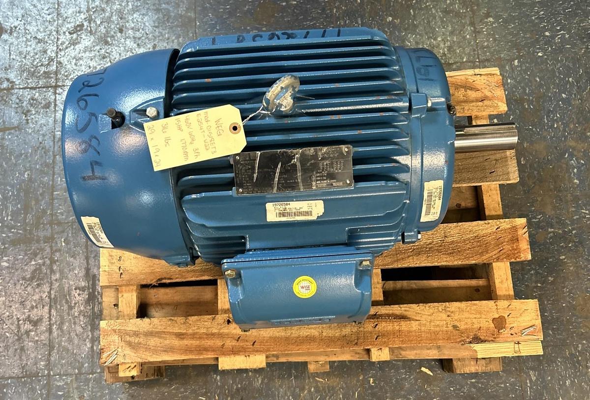 WEG,01518ET3E254T-W22,SEVERE DUTY MOTOR 15HP 1770RPM 460V 3PH 254/16 FRAME