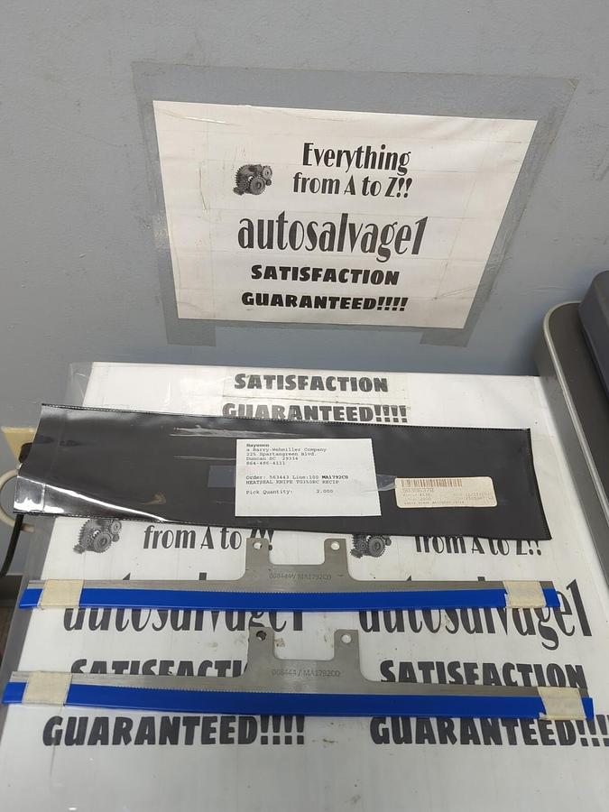 HAYSSEN,008444/MA1792CO,STAINLESS SERRATED HEATSEAL KNIFE BLADE LOT OF 2 NOS