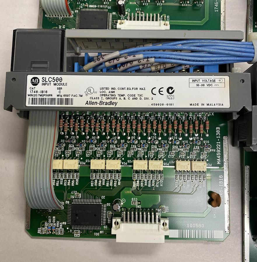 Used Allen-Bradley,1746-IB16,Ser C Input Module Lot Of 6