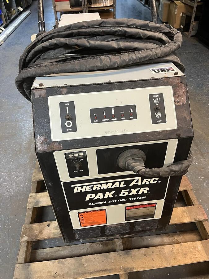 Used THERMAL DYNAMICS,PAK-5XR,THERMAL ARC PLASMA CUTTING SYSTEM 440V 3PH
