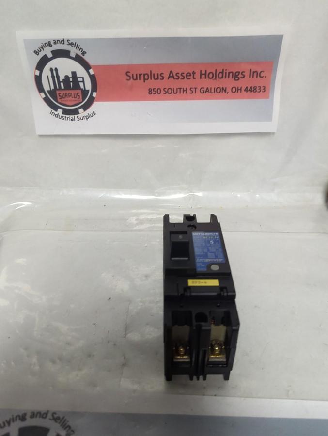 Used MITSUBISHI,NF30-SP,CIRCUIT BREAKER 5 AMP 2-POLE PRE-OWNED