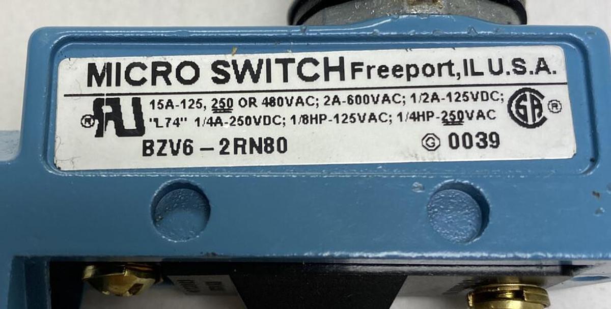Used Micro Switch,BZV6-2RN80,Limit Switch