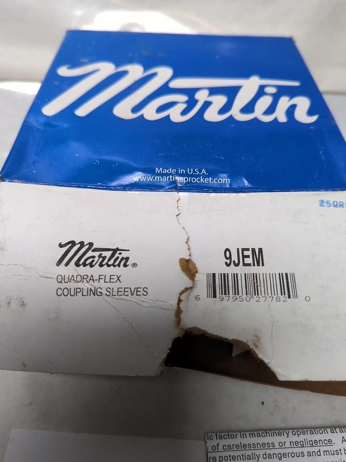 MARTIN,9JEM,QUADRA-FLEX COUPLING COUPLING SLEEVE 9JEM NOS