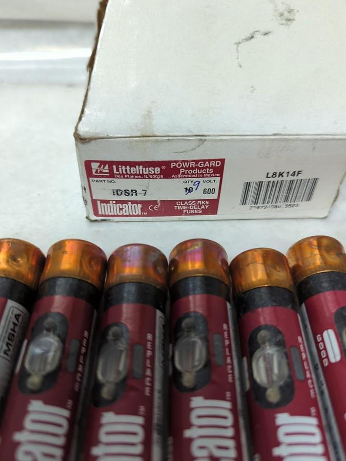 LITTELFUSE,IDSR-7,POWR-GARD 7 AMP FUSES BOX OF 9 NOS