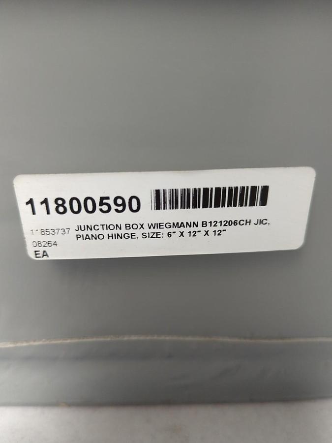 HOFFMAN,A1212CH,JUNCTION BOX  6 IN X 12 IN X 12 IN  54890 NOS