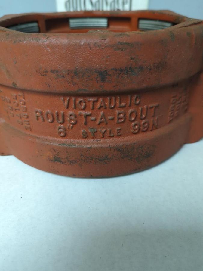 VICTAULIC,STYLE 99N,ROUST-A-BOUT 6 INCH PIPE COUPLING NOS