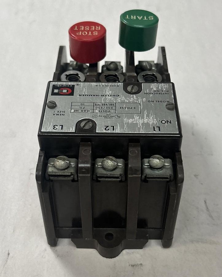 Used CUTLER HAMMER,9115H175K,STARTER SIZE 1 200/230-575VAC 7.5-10HP
