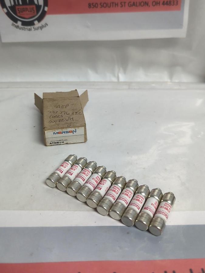 MERSEN,ATMR-1/4,AMP-TRAP 1/4 AMP FUSES BOX OF 10 NOS