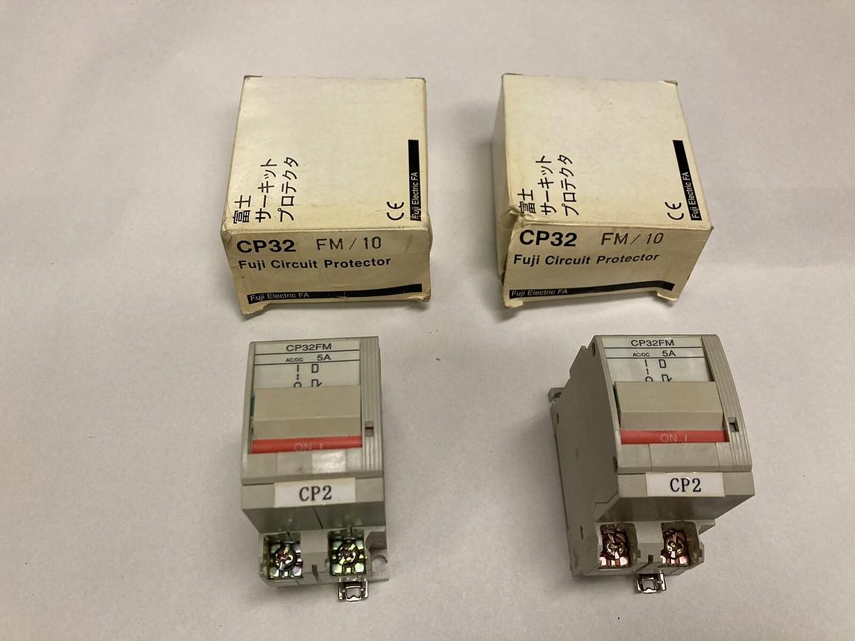 Used Fuji Electric,CP32FM/5,2-Pole Circuit Protector 250 V  LOT OF 2