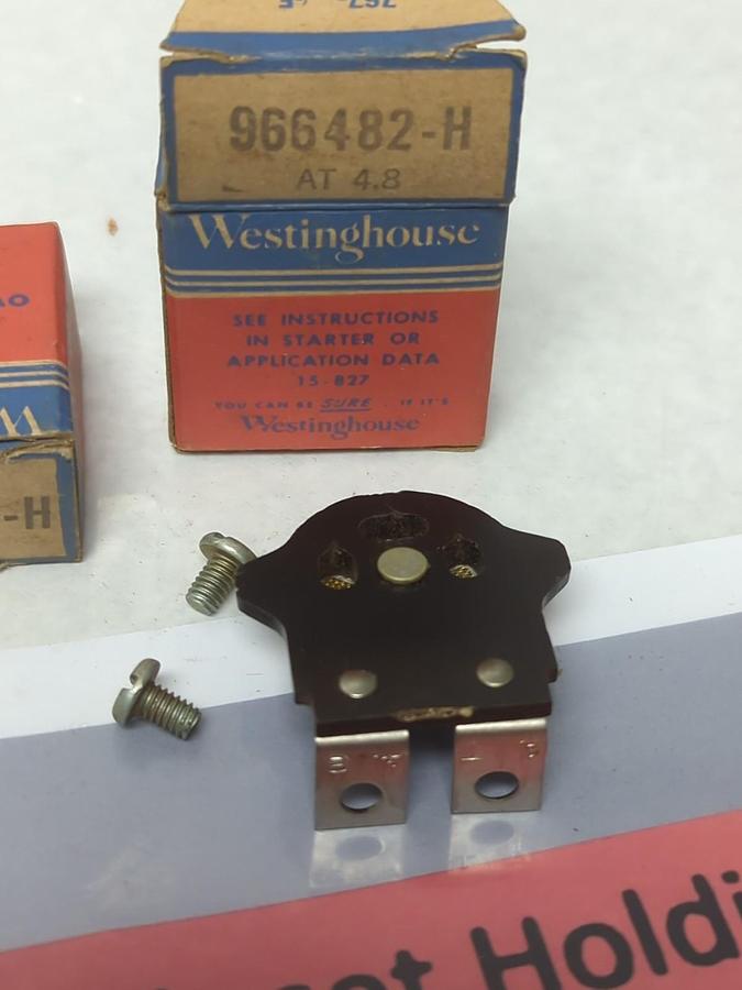 WESTINGHOUSE,966 482-H,OVERLOAD THERMAL HEATER RELAY LOT OF 2 NOS