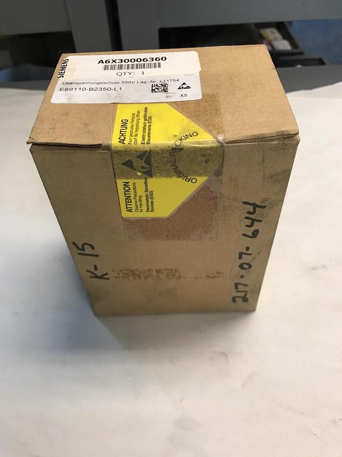 Used Siemens,A6X30006360 E89110-B2350-L1 ,Surge Suppressor