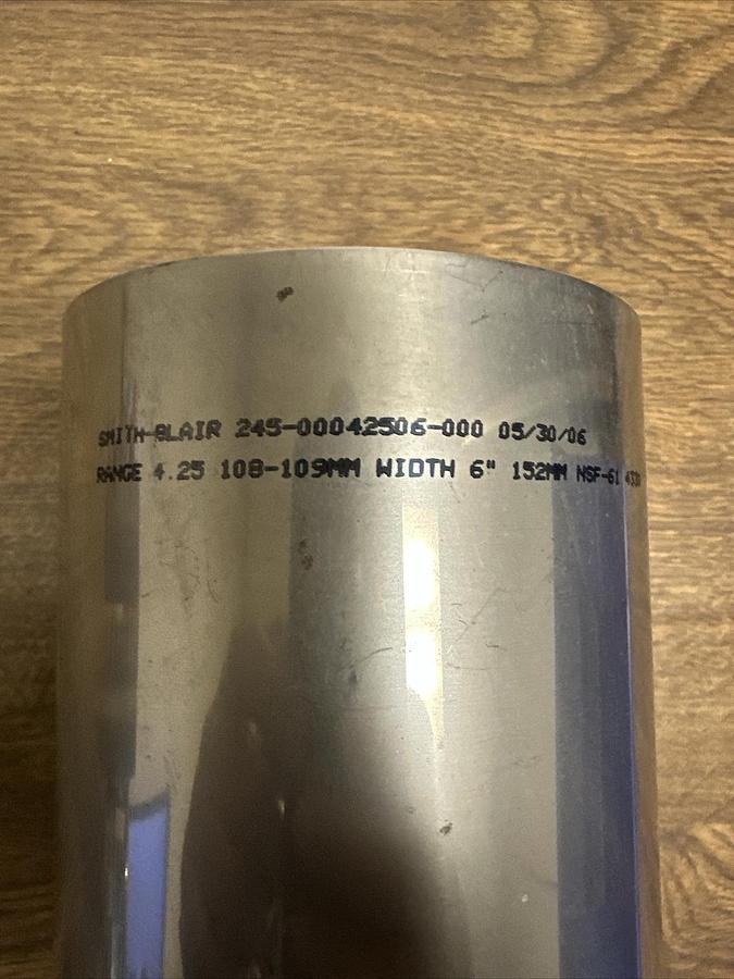 Smith-Blair,245-00042506-000,Stainless Steel Repair Clamp 4.25"x6"