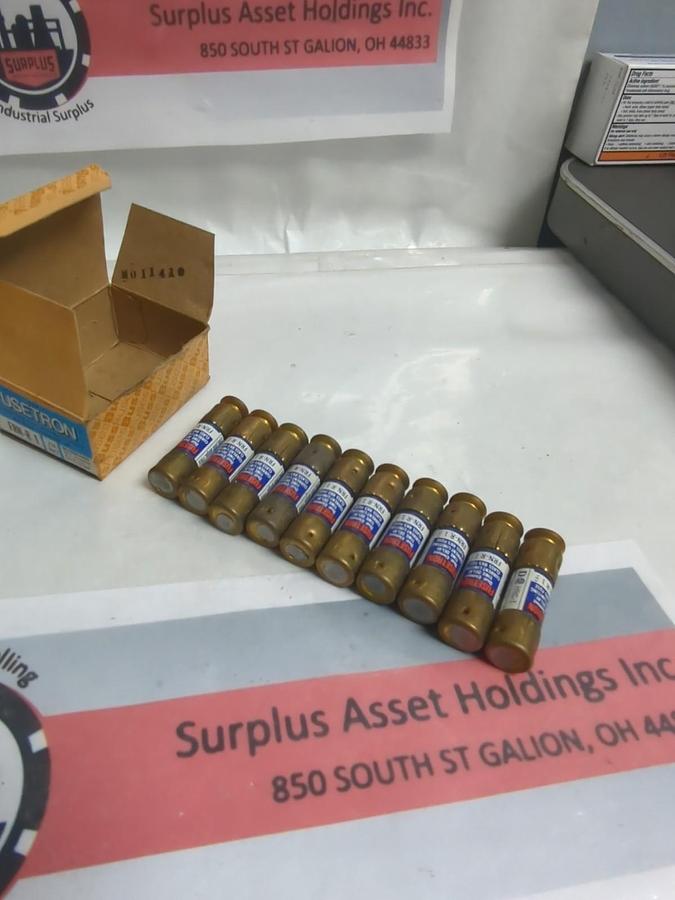 BUSSMANN,FRN-R-1,FUSETRON 1 AMP FUSES BOX OF 10 NOS