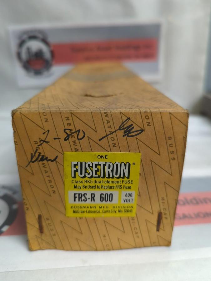 COOPER BUSSMANN,FRS-R-600,FUSETRON 600 AMP FUSE NOS