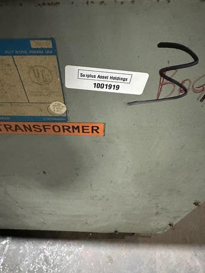 Used GE,9T2384086023,63 KVA Transformer HV 460V- LV 230Y/115V 3PH