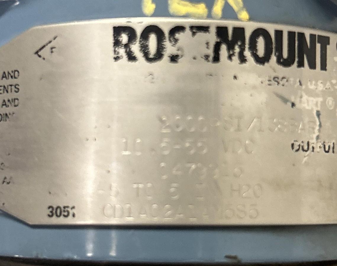 Used ROSEMOUNT,3051CD102A1AM5S5,PRESSURE TRANSMITTER