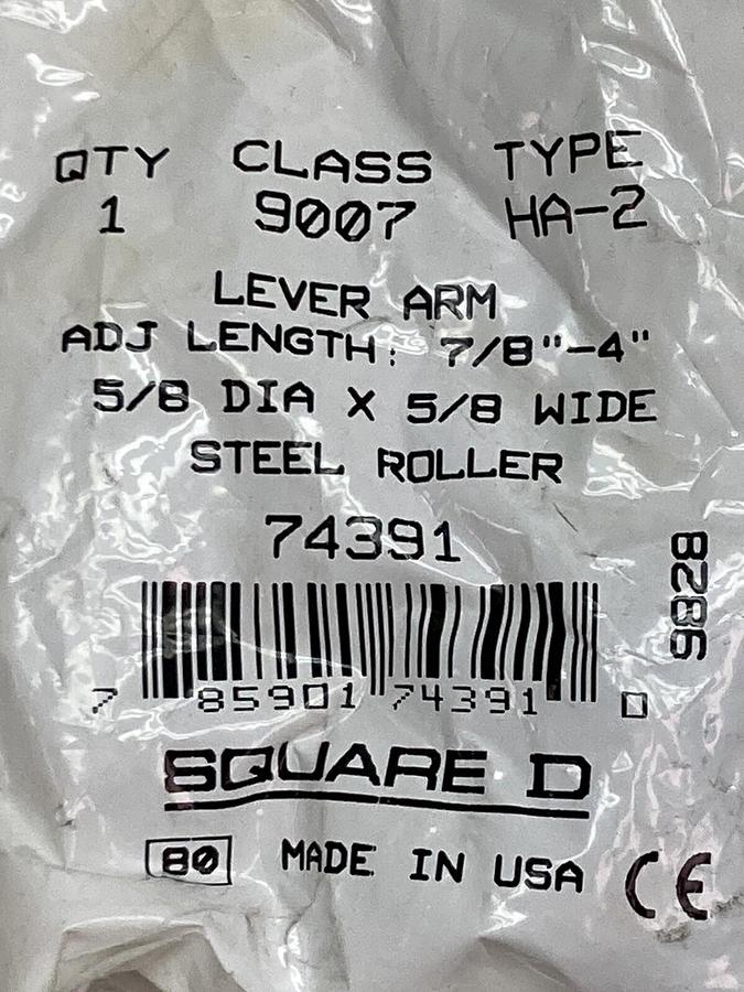 Used Square D,9007 HA-2,Lever Arm Steel Roller 74391