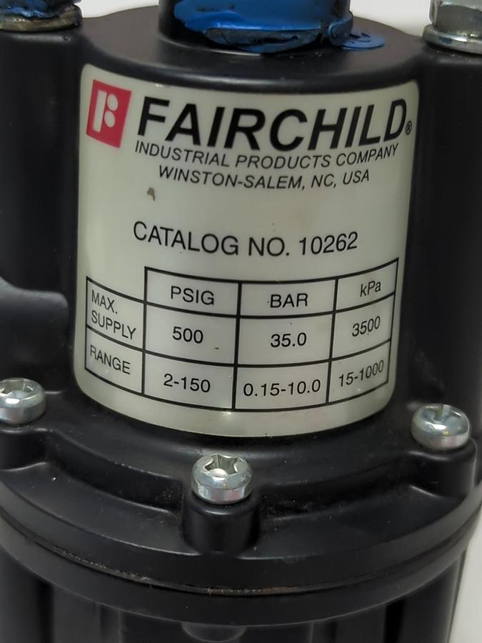 Used FAIRCHILD,10262,PRESSURE REGULATOR 500 PSIG 35.0 BAR 3500 kPa PRE-OWNED