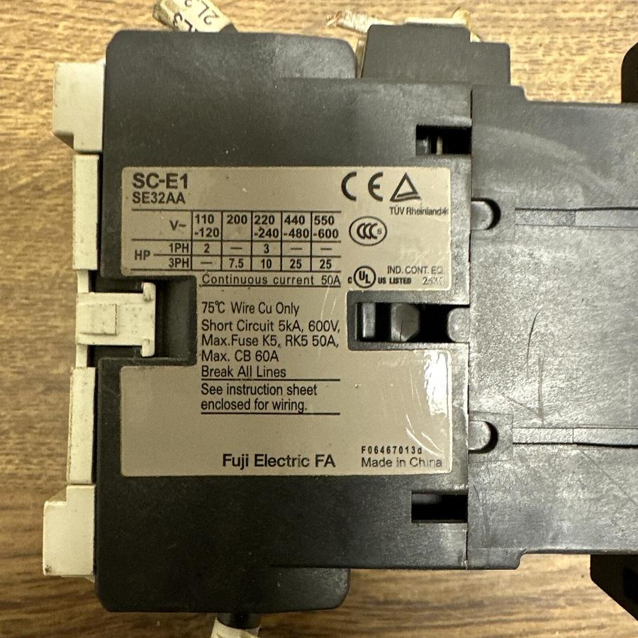 Used Fuji Electric,SC-E1,Magnetic Contactor