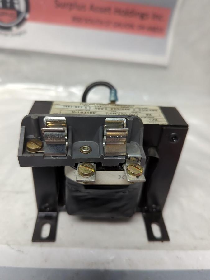Used ALLEN-BRADLEY,1497-N27,SERIES A CONTROL CIRCUIT TRANSFORMER X-183182 110/120V