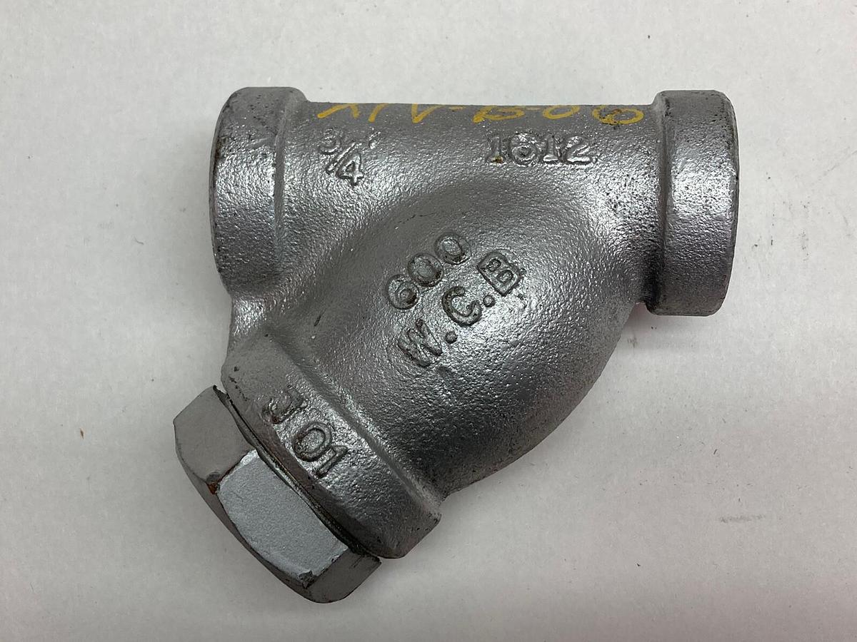 Used Mueller,1612,3/4 Inch Y Pipe Strainer