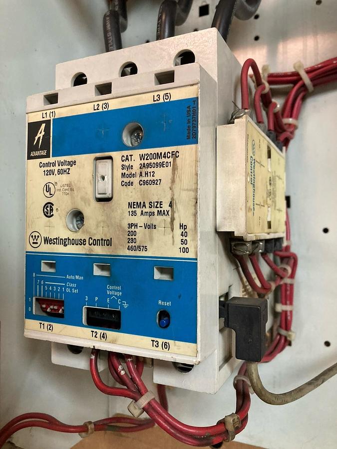 Used Cutler-Hammer,Size 4,MCC Starter Bucket W200M4CFC 150A BREAKER