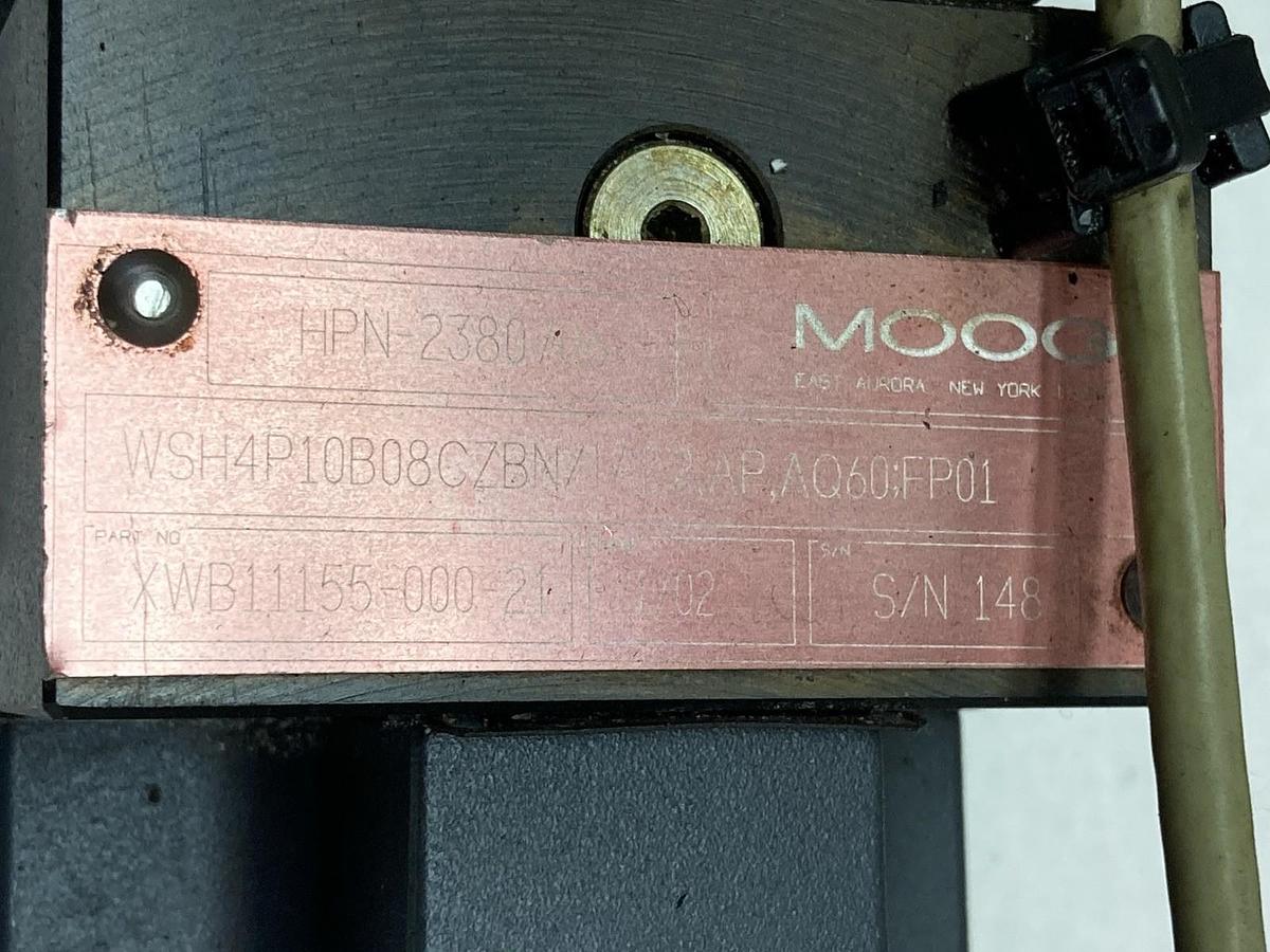 Used Moog,HPN-2380706,Hydraulic Valve w/ D633E713A Valve