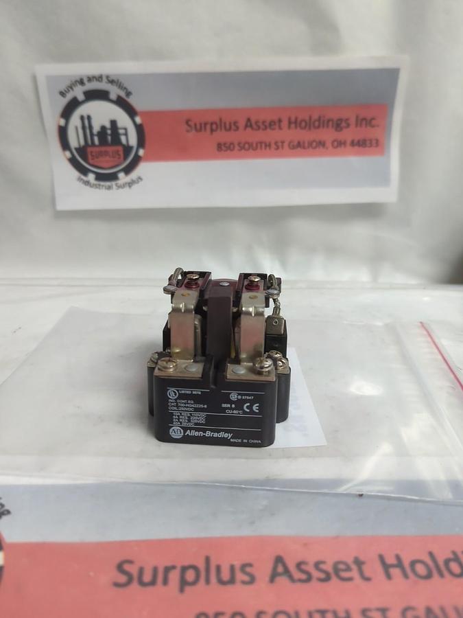Used ALLEN BRADLEY,700-HG42Z25-6,SERIES B CONTROL RELAY COIL 250VDC PRE-OWNED
