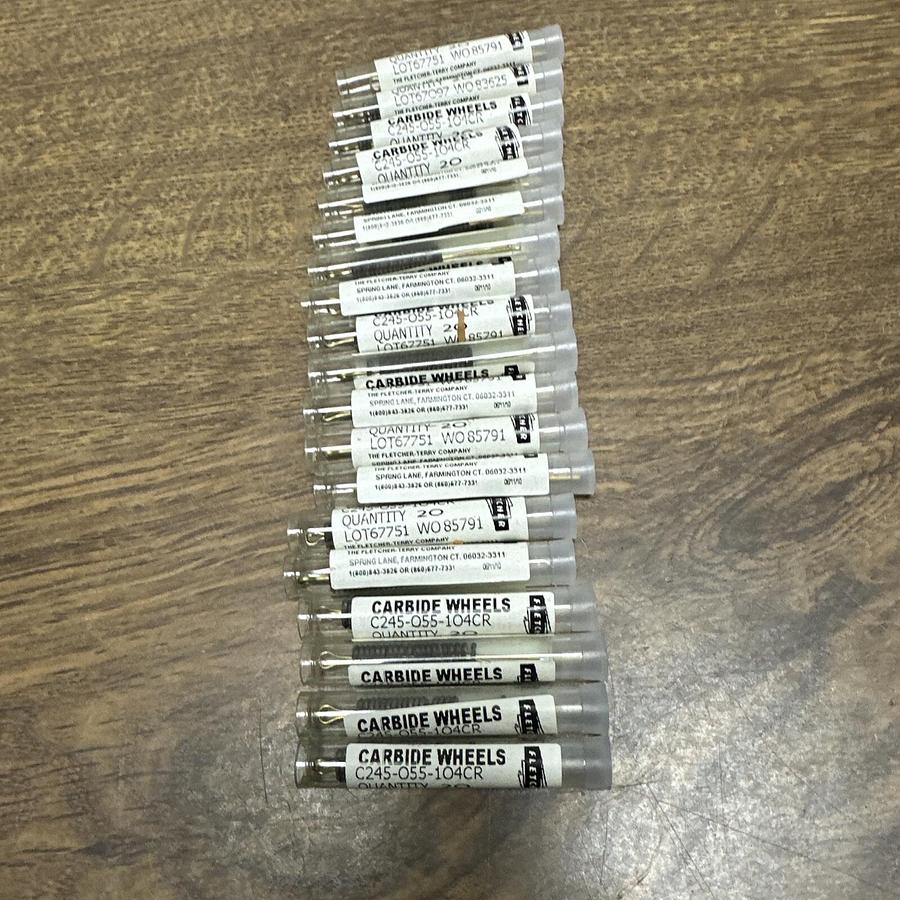 Fletcher,C245-055-104CR,Carbide Wheels 20 Packs of 20 ea.