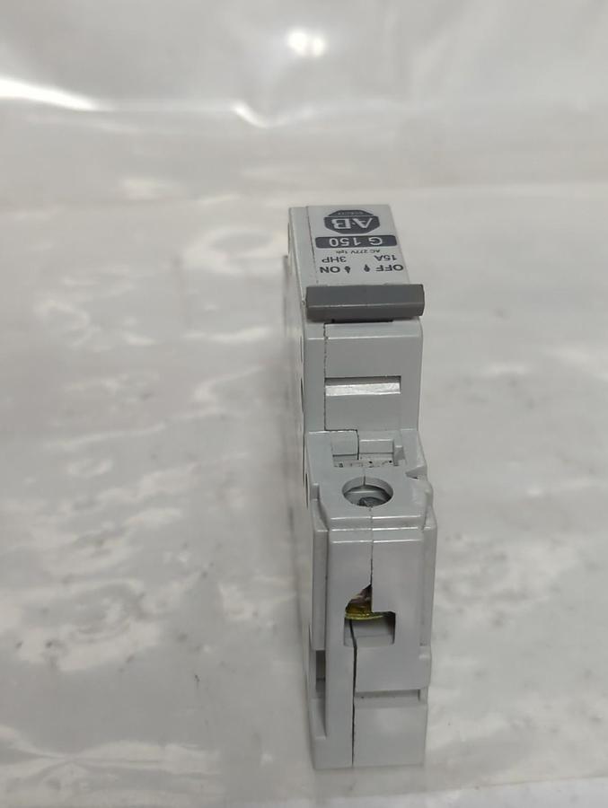 Used ALLEN BRADLEY,1492-CB1,G150 CIRCUIT BREAKER 15A 3HP PRE-OWNED