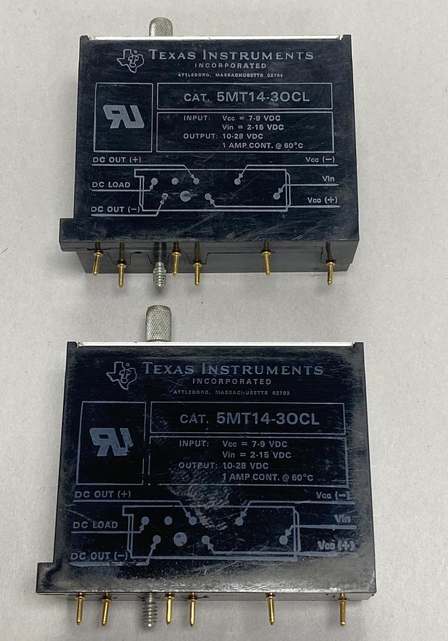 Texas Instruments,5MT14-30CL,Output Module 10-28VDC Lot Of 2 NOS